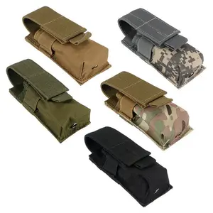 Outdoor Multi-Functional Tactical Flashlight Bag M5 Flashlight Pouch Small Single EDC Tool Bag Molle Accessory Bag
