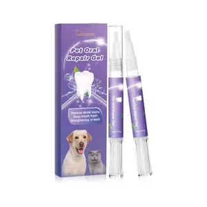 Yegbong Pet Oral Care Gel 2pcs Deep Cleaning Dog Cat Teeth Stain Remover Fresh Breath Oral Hygiene Kit tiktokshopspringglowup