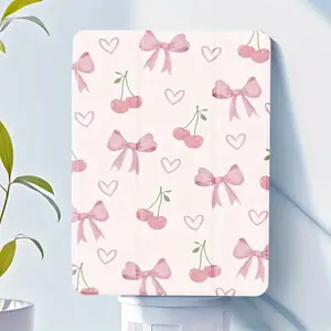 Cherry and Bow Pattern Case for iPad - Compatible with iPad Mini 4/5, iPad 5/6, Compatible with 10th/7th/8th/9th Generation iPad Computer Covers Ipad Tablet Accessories
