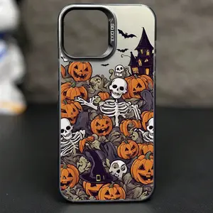 Pumpkin Halloween Suitable for Apple 14 Pro Max Phone Case iPhone 15 Ghost Funny 13 Pro/12/11 Pro