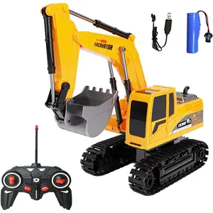 Digger Remote Control Digger Excavator ,Engineering Sand Digger Construction Vehicle  RC Excavator  Cars for KidsChristmasbirthdayChristmas gifts Large Scale F4U Corsair Plane Electric Floating Walking with LED Lights Kids Toy 3D Stunt Crawling Elephant