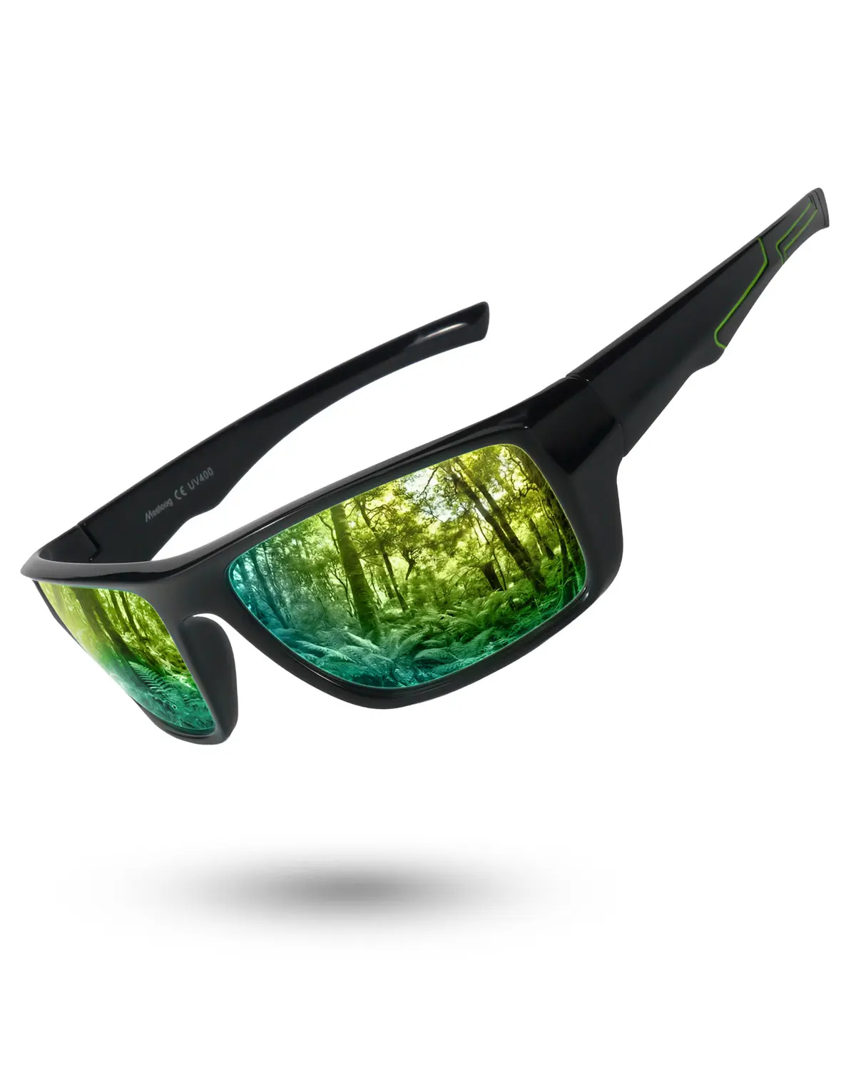 MEELOOG Sports Sunglasses, All-Around Unbreakable Frame with TAC Polarized Lenses for Men and Women, UV400 Anti-Blue Light Protection for Cycling & Fishing, All-Around Design, Anti-Wind & Sand, Blocks 99% Uva, Uvb, And Uvc, Blue Light Elimination, Unisex,
