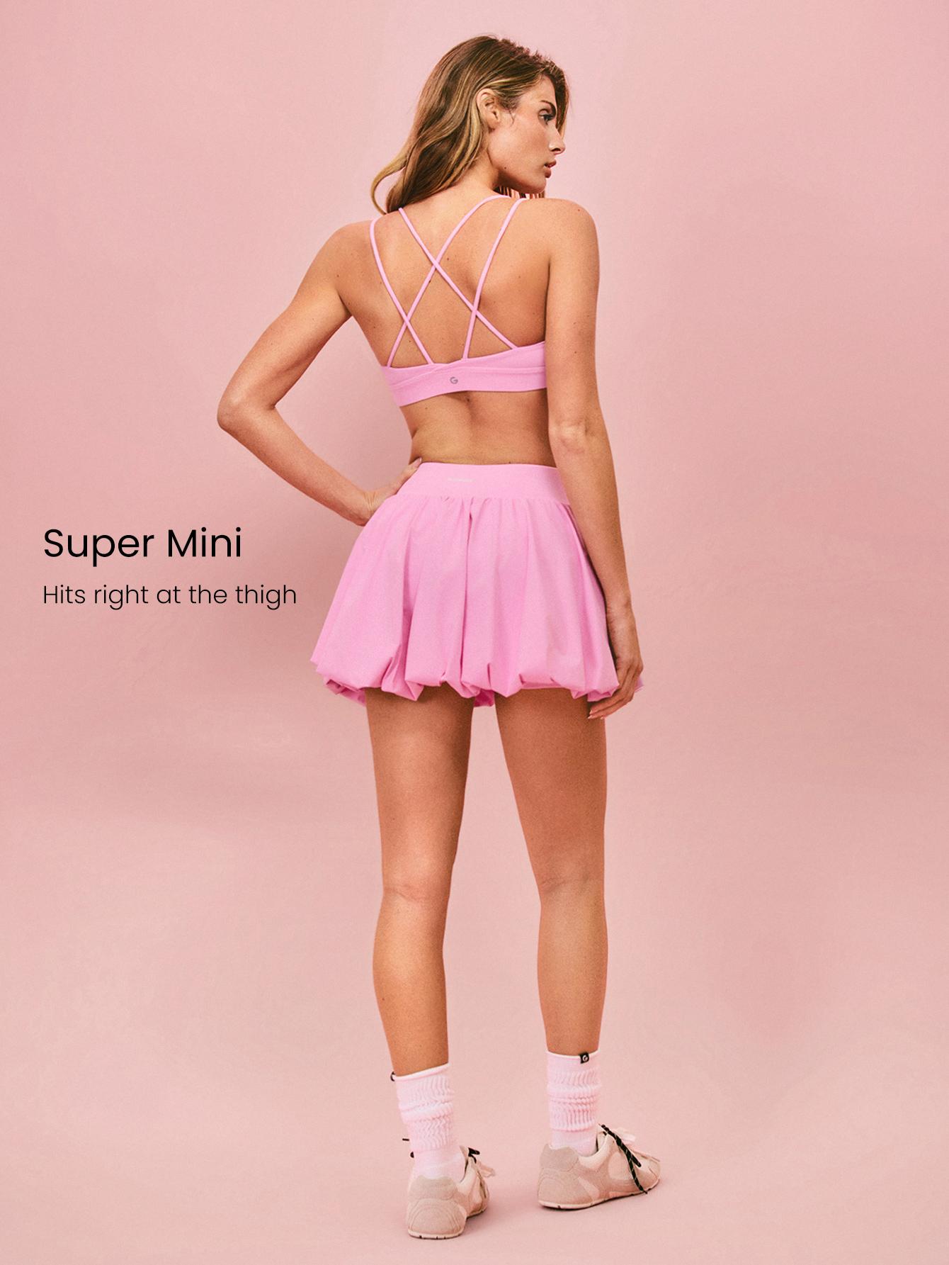 GLOWMODE Major Moves Sweat Wicking Quick Dry Cool Feel Built In Shorts Pocket Micro Bubble Mini Skirt Golf Tennis Pickleball