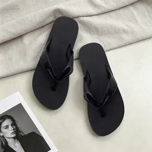 Women’s Knot Wedge Flip Flops Stylish Black Summer Sandals with Soft EVA Footbed Shock Absorption Thong Sandals for Casual Beach & Everyday Wear Comfortable Walking Shoes for Girl Classic Footwear summervibes