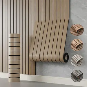Thickened 3D Slot-Grid Wallpaper with Self-Adhesive Backing, 40cmx3m Peel and Stick Waterproof, Removable and Reusable Wall Covering for Kitchen and Bathroom,