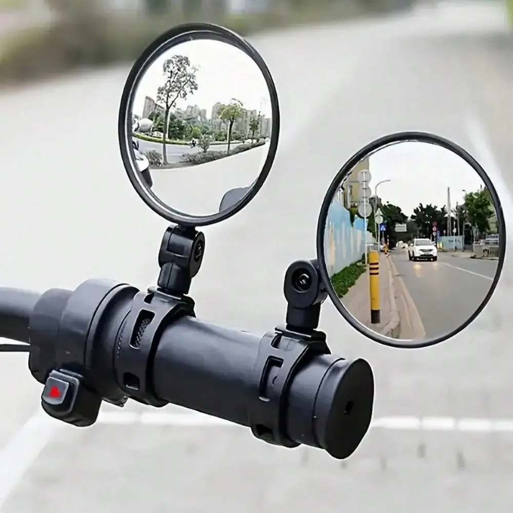 YYW1 Bicycle Rearview Mirror, Wide-Angle Reflector with Adjustable Angle, and Bicycle Handlebar Mirror