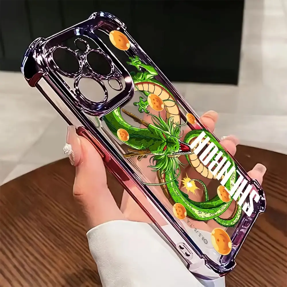 Classic Anime Super Saiyan Protective Phone Case, Transparent Soft Back Cover for Drop Protection, Mobile Phone Accessories Casing Compatible with iPhone 16,15,14,13,12,11 Pro Max,X,XR,XS Max,8,7 Plus