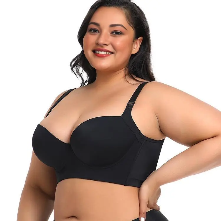 Women's plus size bras, Large cup size,, slimming and anti-sagging! Prevent back accumulation