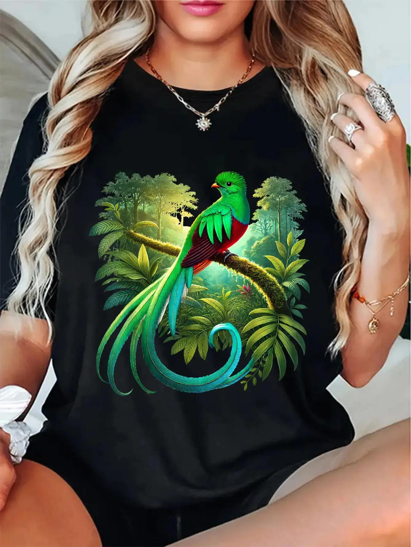 Unisex Guatemala T-Shirt with Mayan Quetzal Graphic, Casual Breathable Crew Neck for Everyday Wear, Comfortable, Fabric, Outdoor, Printed, Tops