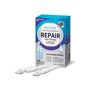 Dry Eye Therapy Lubricating Eye Drops for Dry Eyes, Preservative Free eye drops, 10 Single-Use Vials