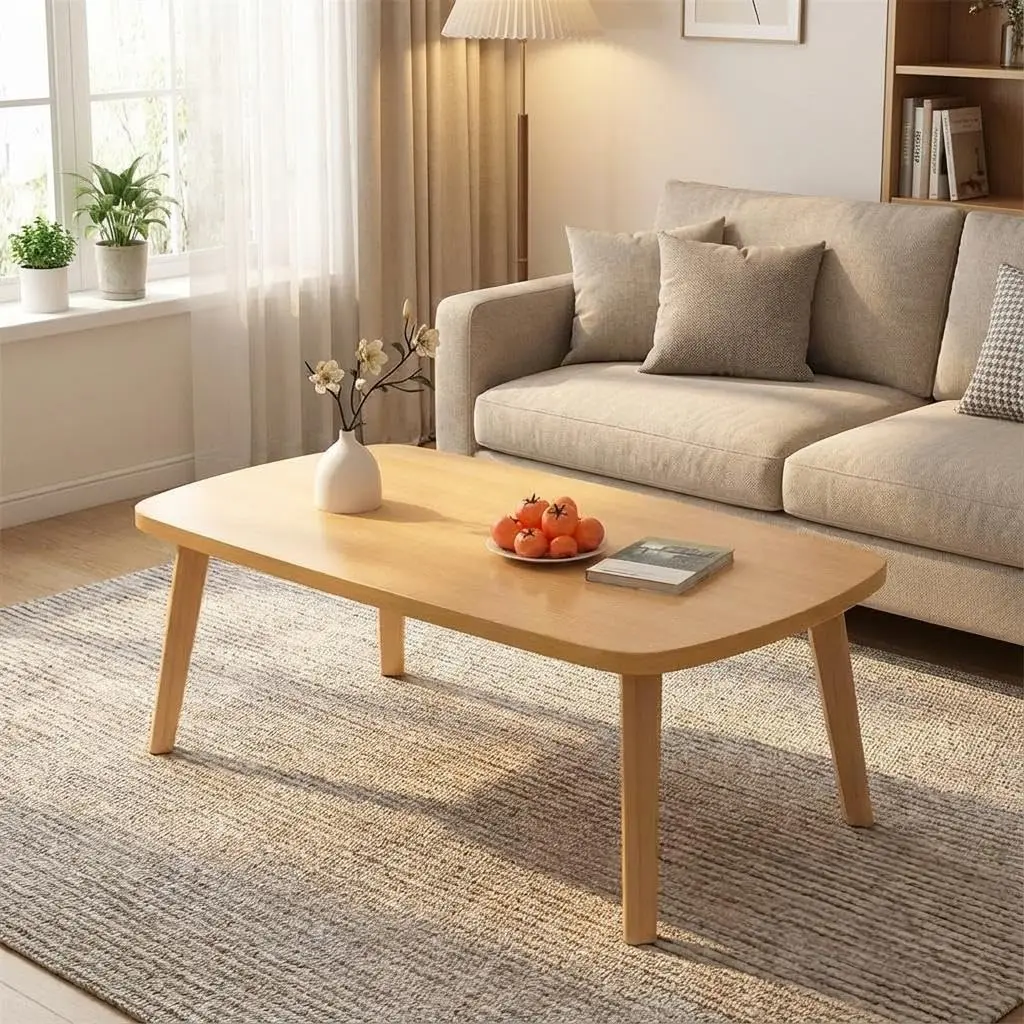 ABS Plastic Foldable Side Table - Compact, Lightweight, Portable Outdoor Furniture with Solid Surface, Tool-Free Space-Saving Mini Accent Desk for Home Use