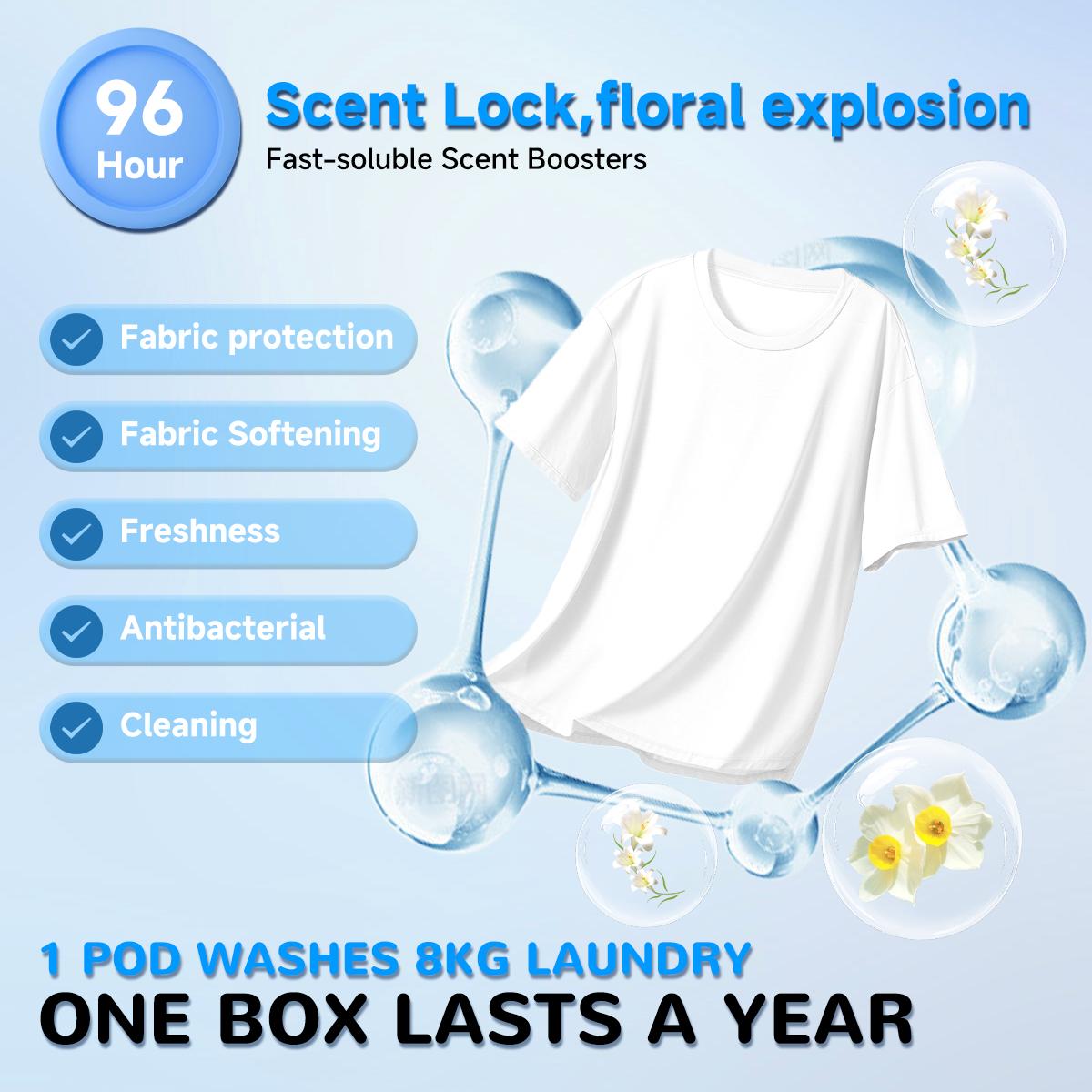 Auyol 3rd Generation Laundry Detergent Pods 5 in 1 Ultra Concentrated Non-Bio Color Protection Long-Lasting Freshness 200/100 pcs Ideal for Home and Travel A