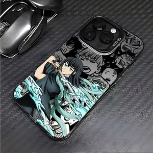 Classic Action Anime Demons Cartoon Slayers Phone Case Compatible with for iphone 16 15 14 13 12 11 Pro Max X XR XSMAX 8 7 Plus, Shockproof Matte Back Cover.