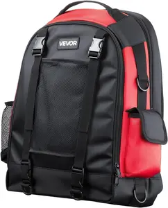 VEVOR Welding Backpack, 25.2L Welder Backpack for Tools and Helmet, 1680D High-Density Polyester Extreme Gear Pack with Helmet Bag, Multi-Purpose Gear Storage Bag for Welding, Outdoor Camping, Hiking