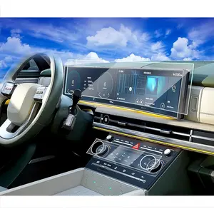 6pcs 2024 2025 Hyundai Santa Fe Screen Protector & AC Climate Film for 2025 2024 Hyundai Santa Fe SE SEL XRT Limited Calligraphy Hybrid Dual 12.3Inch Plastic Screen Protector Touchscreen for 2024 Santa Fe