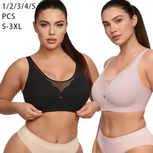 Lace Women's Wireless Bra No padding No Underwire Unlined Cami Bra Seamless Sports Bra Breathable DailyWear