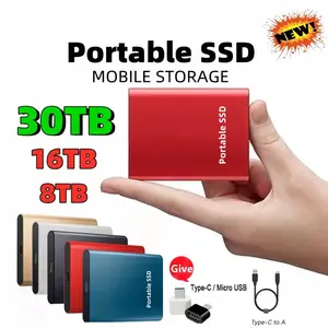 2TB 4TB high-speed portable SSD, 8TB 16TB removable external hard drive