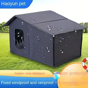 Premium Waterproof Outdoor Cat House – All-Season Shelter with Detachable Design for Easy Cleaning & Warm Comfort