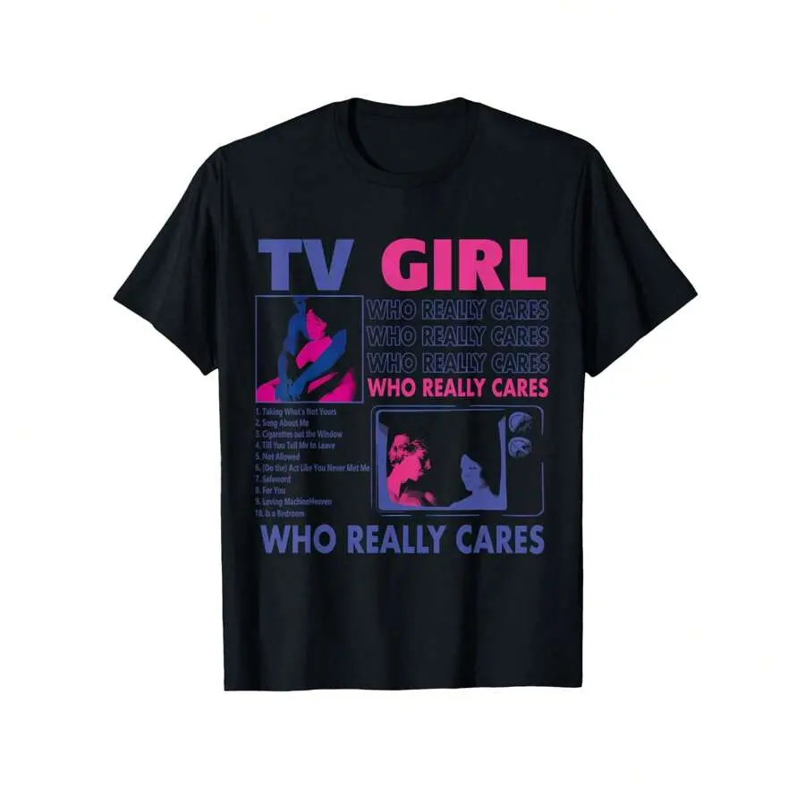 TV Girl Album Frenchs Exit Funny Shirt Women Men T-Shirt, Women's Black Cotton Graphic T-Shirt, Women's Outdoor T-Shirt, Casual Short-Sleeved Crew Neck T-Shirt