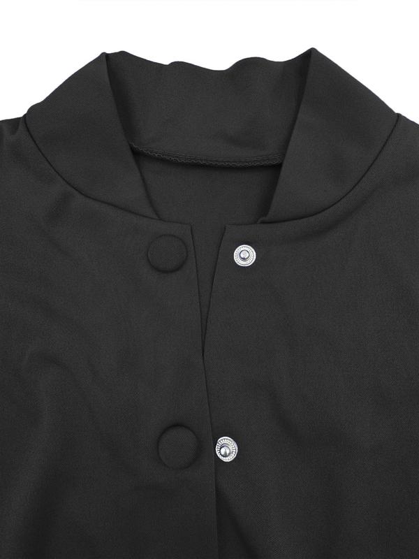 Women's Solid Cut Out Button Front Crop Top & Drawstring Pants Set, Chic Fashion Casual Drop Shoulder Long Sleeve Jacket & High Waist Trousers, Matching Sets, Women's Clothing for Spring & Fall, Going Out 2 Piece Set, Womenswear