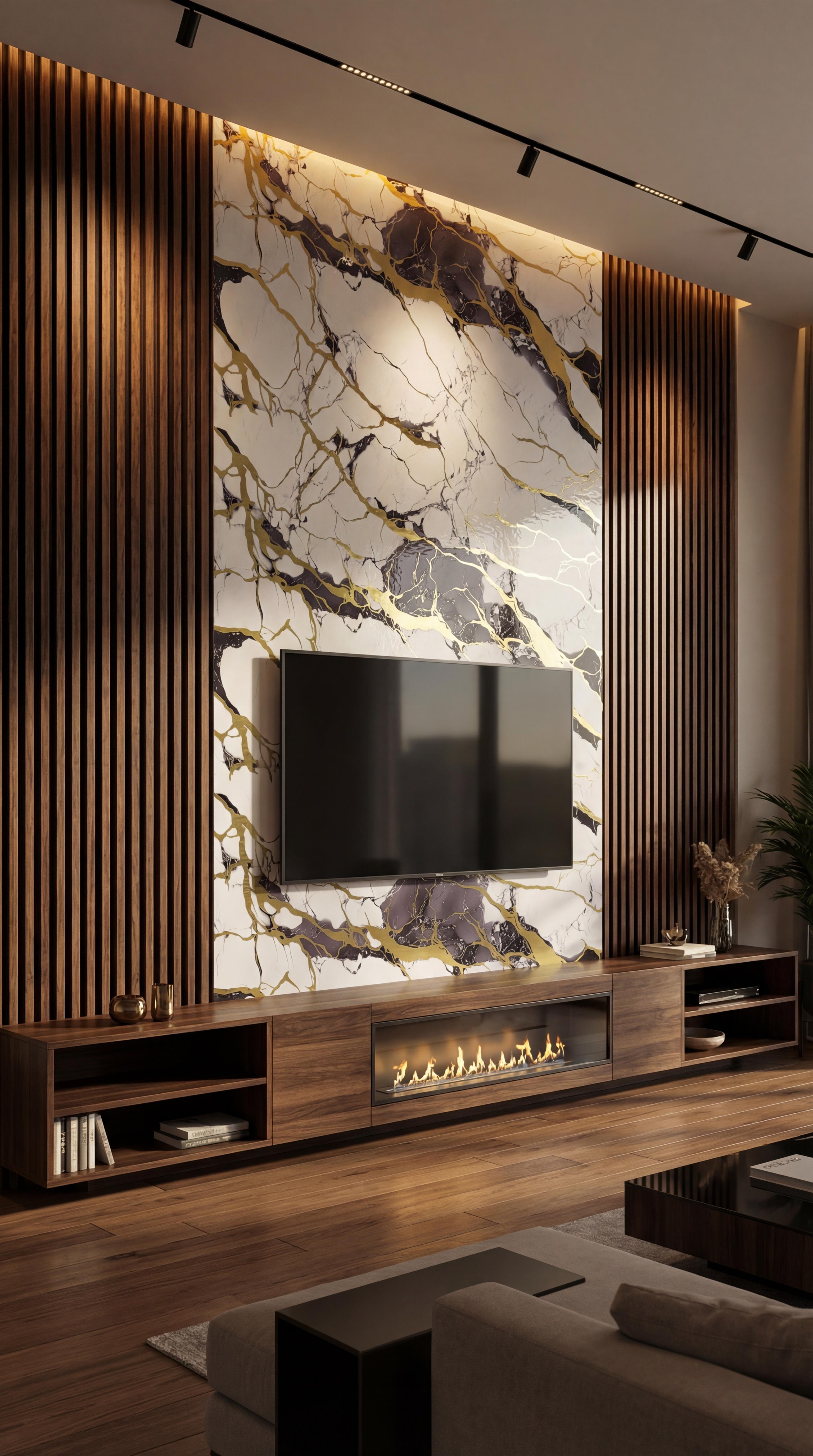 Marble Look Removable Wallpaper Rolls, 60cm*300cm & 40cm*300cm Compact Sizes, 3D Natural Wood Texture Waterproof Wall Stickers for Indoor Home Renovation Decor