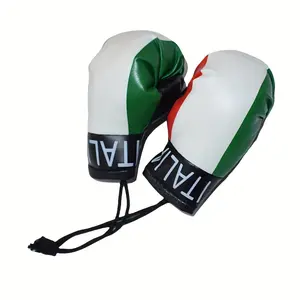 20241 Pair 3.94inch European Flag Boxing Gloves Car Mirror Hanging Decoration Italy, Lithuania Patriotic Car Accessories for Mirrors and Windshields - Union Jack Flag Designs for Cars, Trucks, SUV's, Vehicle Mirror Hanging Decoration, Car Decoration2025