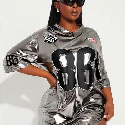 plus size baseball jersey dress Oversized Baseball Plus Size Baseball Jersey Dress 7,99 , Plus Size Basic Cotton Jersey Dress