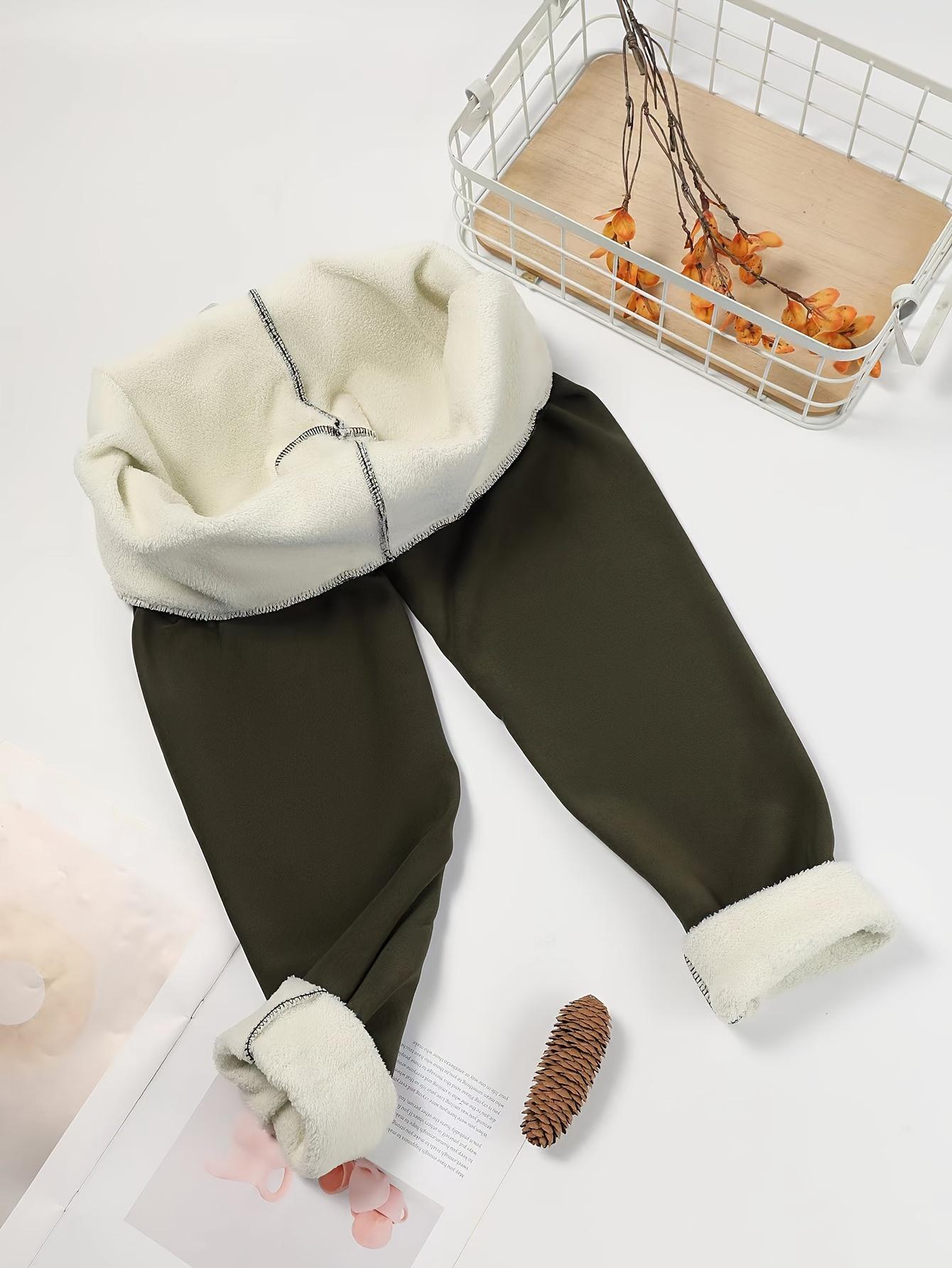 Women's High Waist Stretchy Leggings for Winter Workouts - Thermal Yoga Pants with 4-Way Stretch, Solid Color Non-See-Through Fabric, Hand Wash/Dry Clean, Gym & Casual Wear, Comfortable Fitness Attire, Nontransparent Fabric