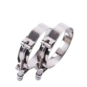 2Pcs 3.5 Inch Stainless Steel T-Bolt Hose Clamps,Clamp Range 3.6"-4"(91-103mm) for Turbo Intake hose Clamps(Clamp Range 3.6"-4"(95-103mm))