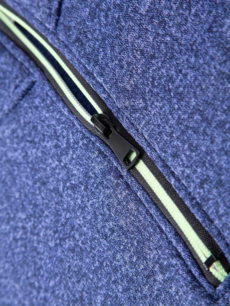 3-Pack Men'S Fleece-Lined Half-Zip Sweatshirts, Casual Solid Color Pullovers with Stand Collar, Long Sleeve, Polyester 100%, Slight Stretch, Knit Fabric, 210g/m², for Fall/Winter, Hiking & Outdoor, Regular Fit