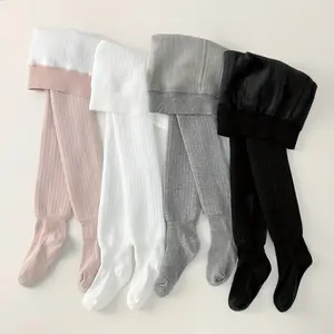 New1-Pack Girls' Thermal Leggings - Thick Winter Tights for Kids, Soft Pastel Pink/White/Gray/Black, Non-Slip Grip, Hand Wash Only - Toddler & Little Girls' Pants for Cold Weather, Everyday & Formal Outfits - Easy-to-Wear Bottoms, Winter Clothes for Girls