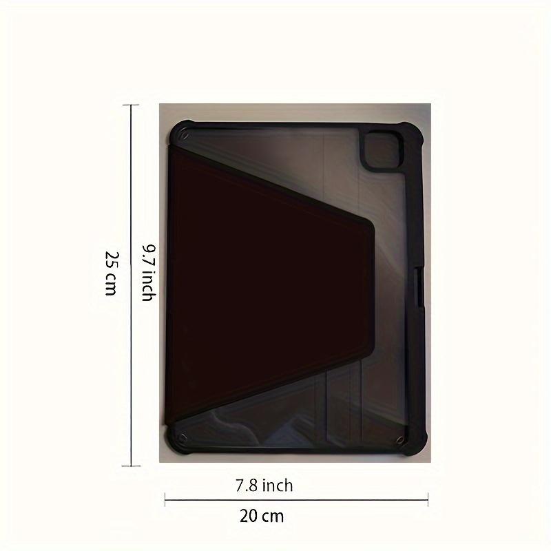 Blue Flower Tri-Fold Flip Cover Stand with Pen Holder and Anti-Drop Tablet Case for iPad Air 4th/Air 5th (10.9-Inch), 7/8/9th (10.2-Inch), 5th/6th, Air 1st/Air 2nd (9.7-Inch), Air 3rd (10.5-Inch), Pro (11-Inch), 10th Generation