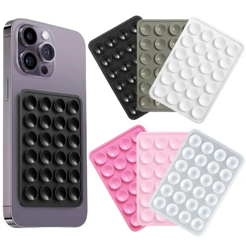 Mixed Color Smartphone Suction Cup Phone Case Mount, Gifts for Boyfriend, Universal Self Adhesive Phone Stand, Phone Holder for Iphone & Android, Smar