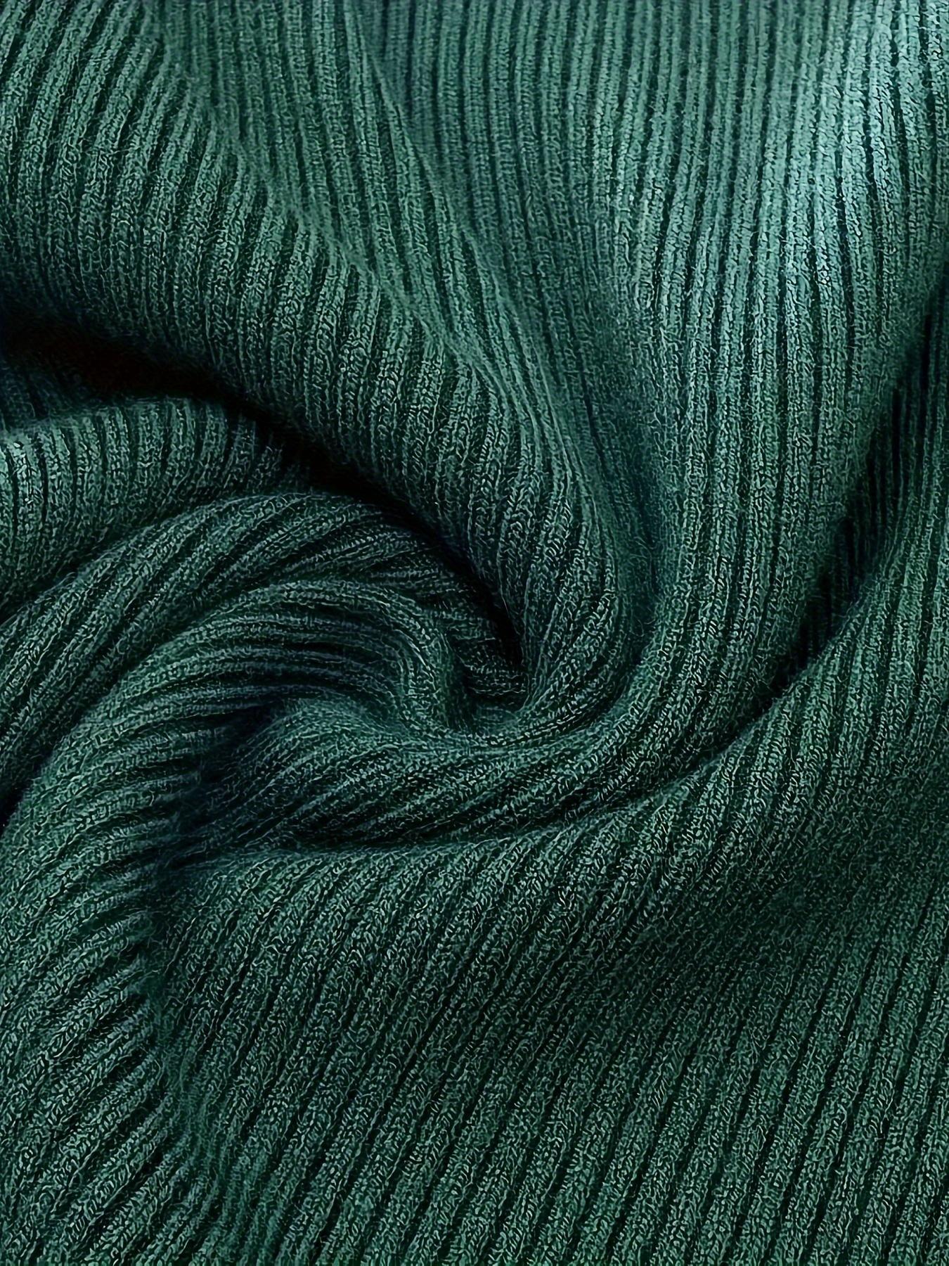 Women's 3-Pack Long-Sleeve Knitted Turtleneck Pullover Sweaters - Solid Color, Casual Fall Winter Basic High-Neck Clothes