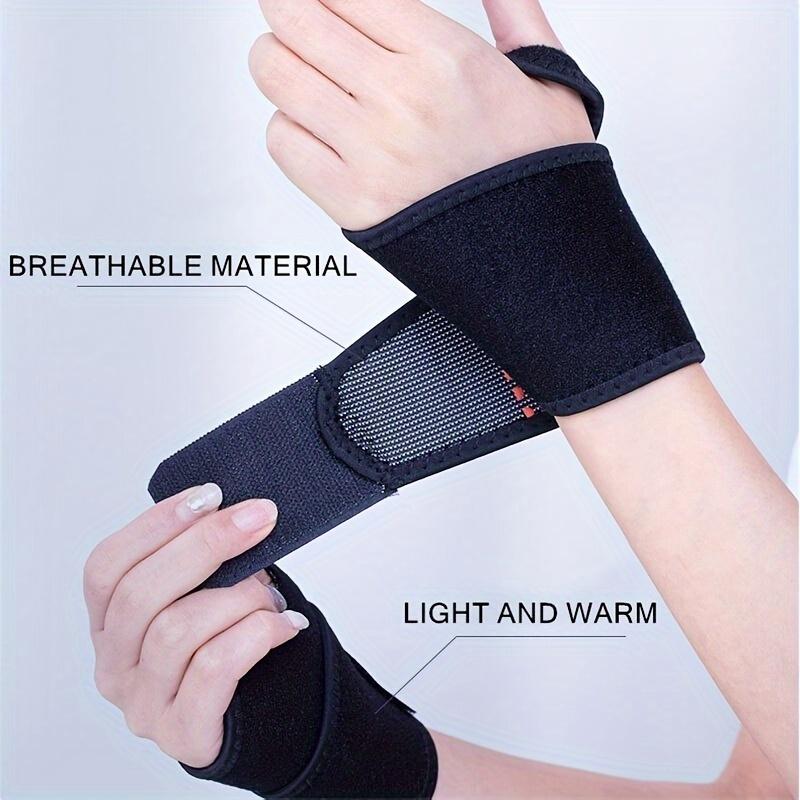 Self-Heating Technology Magnetic Wrist Supporter-Washable Cloth Wristband for Pain Relief and Relaxation