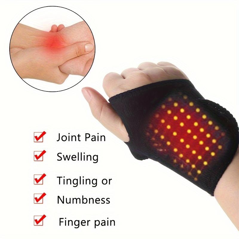 Self-Heating Technology Magnetic Wrist Supporter-Washable Cloth Wristband for Pain Relief and Relaxation