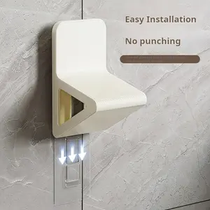 Easy-Install Wall-Mounted Shower Foot Scrubber - No-Drill, Convenient for Maternity & Personal Care