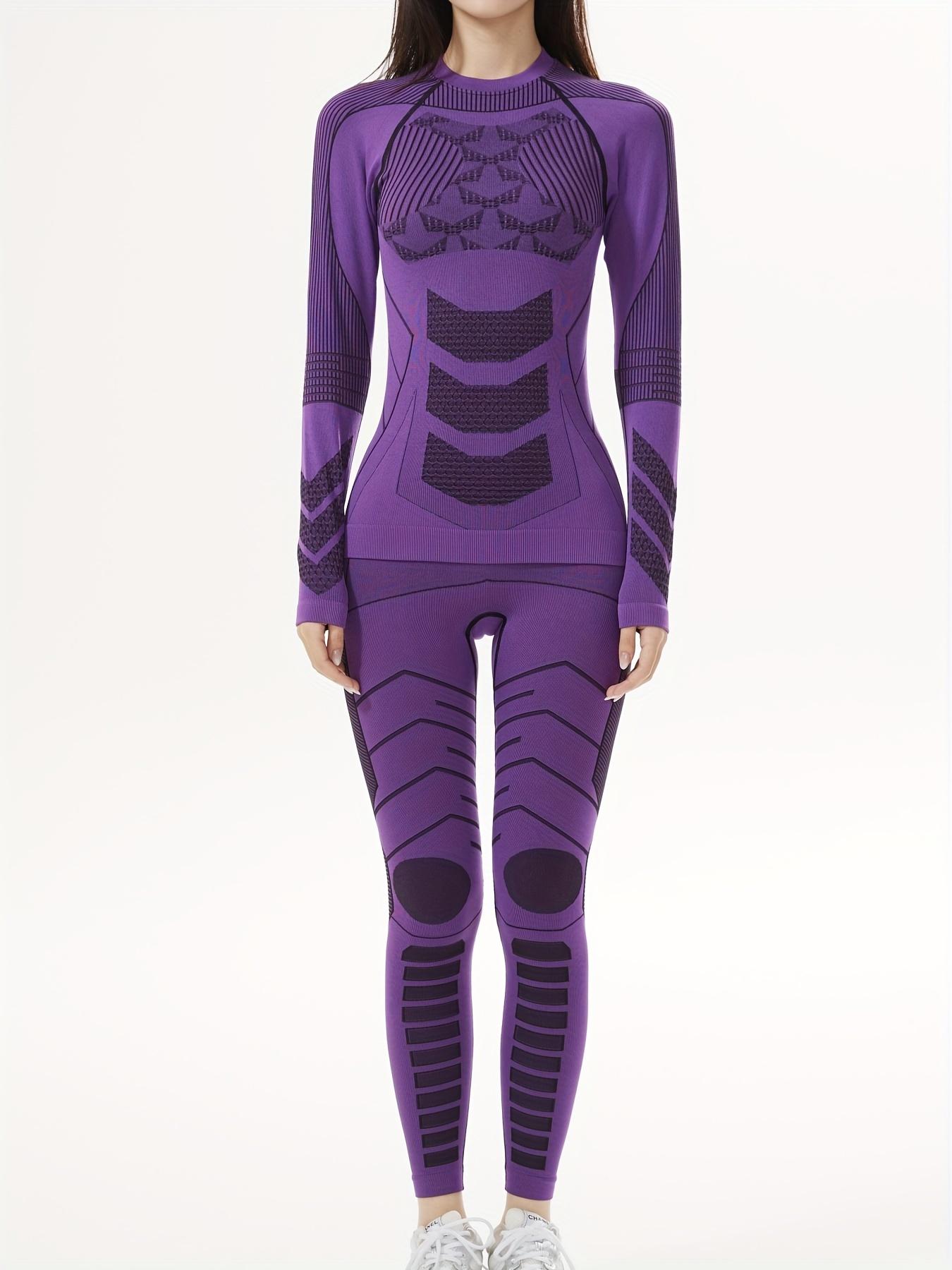 's Skiing Thermal Underwear Set Female Compression Warm Set Outdoor Base Layers Long Johns Underwear for Winter Cozy Fluffy Animal Socks Men's Knit Hoodie with Patterns Print Sexy Micro Bikini Set