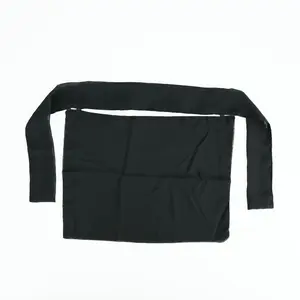 Elegant Black Double-Layer Breathable Chiffon Hijab with Lace Trim & Adjustable Tie-Back - Long Face-Covering Scarf for Women, Perfect for Casual Outings, Wind Protection Scarf |   Elegant Hijab |   Smooth Texture