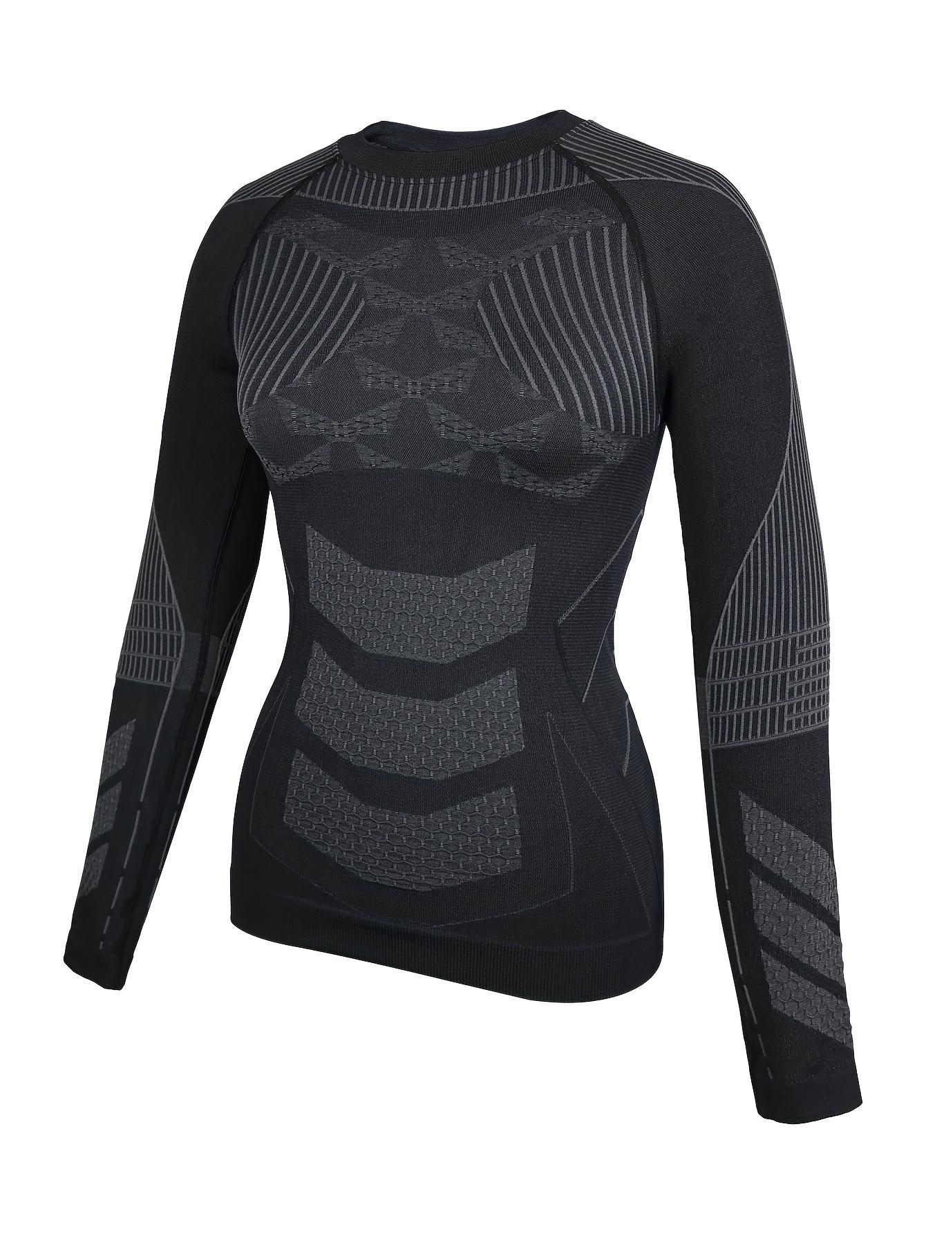 's Skiing Thermal Underwear Set Female Compression Warm Set Outdoor Base Layers Long Johns Underwear for Winter Cozy Fluffy Animal Socks Men's Knit Hoodie with Patterns Print Sexy Micro Bikini Set