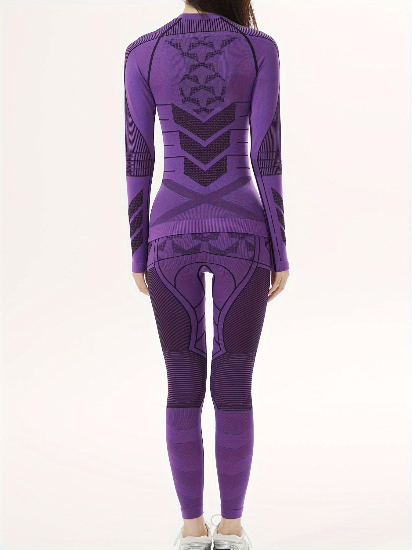 's Skiing Thermal Underwear Set Female Compression Warm Set Outdoor Base Layers Long Johns Underwear for Winter Cozy Fluffy Animal Socks Men's Knit Hoodie with Patterns Print Sexy Micro Bikini Set