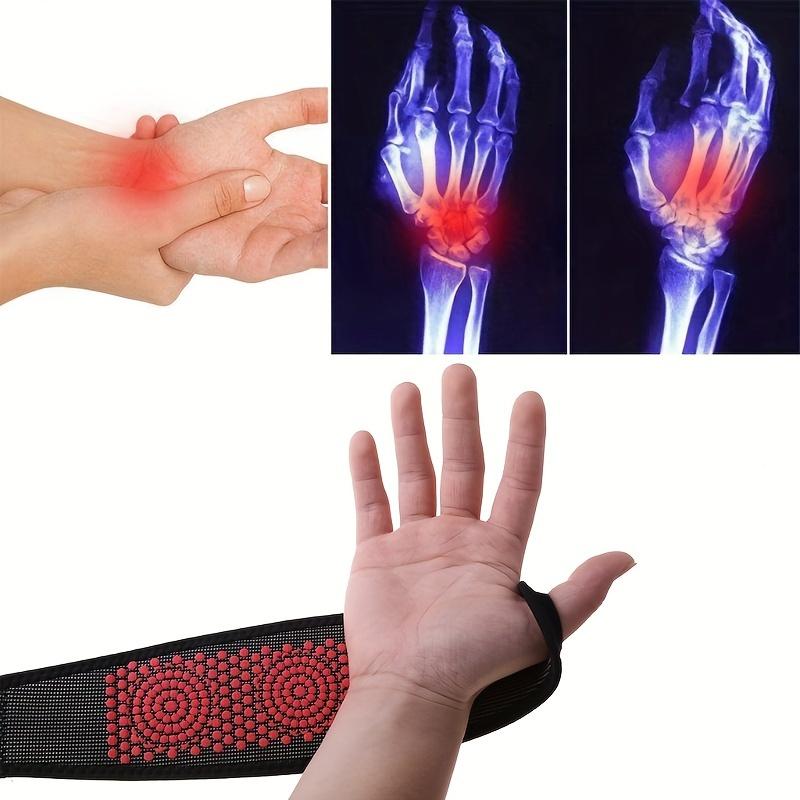 Self-Heating Technology Magnetic Wrist Supporter-Washable Cloth Wristband for Pain Relief and Relaxation