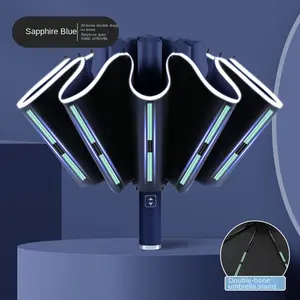 Fully Automatic Reverse Umbrella Business Folding Umbrella Sunshade Sun Protection Sunny and Rain Umbrella Automatic Sun Umbrella